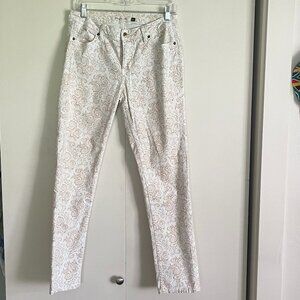 Christopher Blue patterned ankle jeans